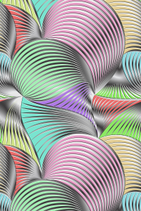 3D Geometrik Renk Buluşması Dijital Baskılı Halı - 2