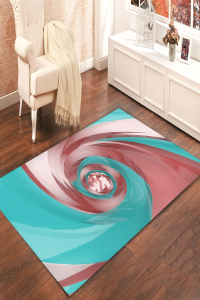 3D Renkler Çerçevesi Dijital Baskılı Halı - 1