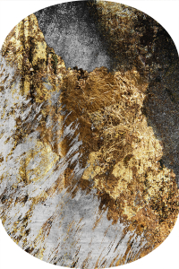 Altın İşleme Desenli 2'li Banyo Paspası (50x60 cm - 60x100 cm) - Thumbnail