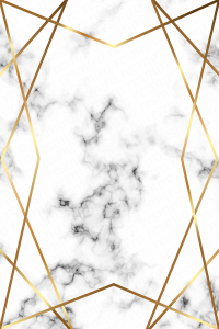 Altın Şerit Detaylı Beyaz Mermer Desenli Dijital Baskılı Halı - Thumbnail