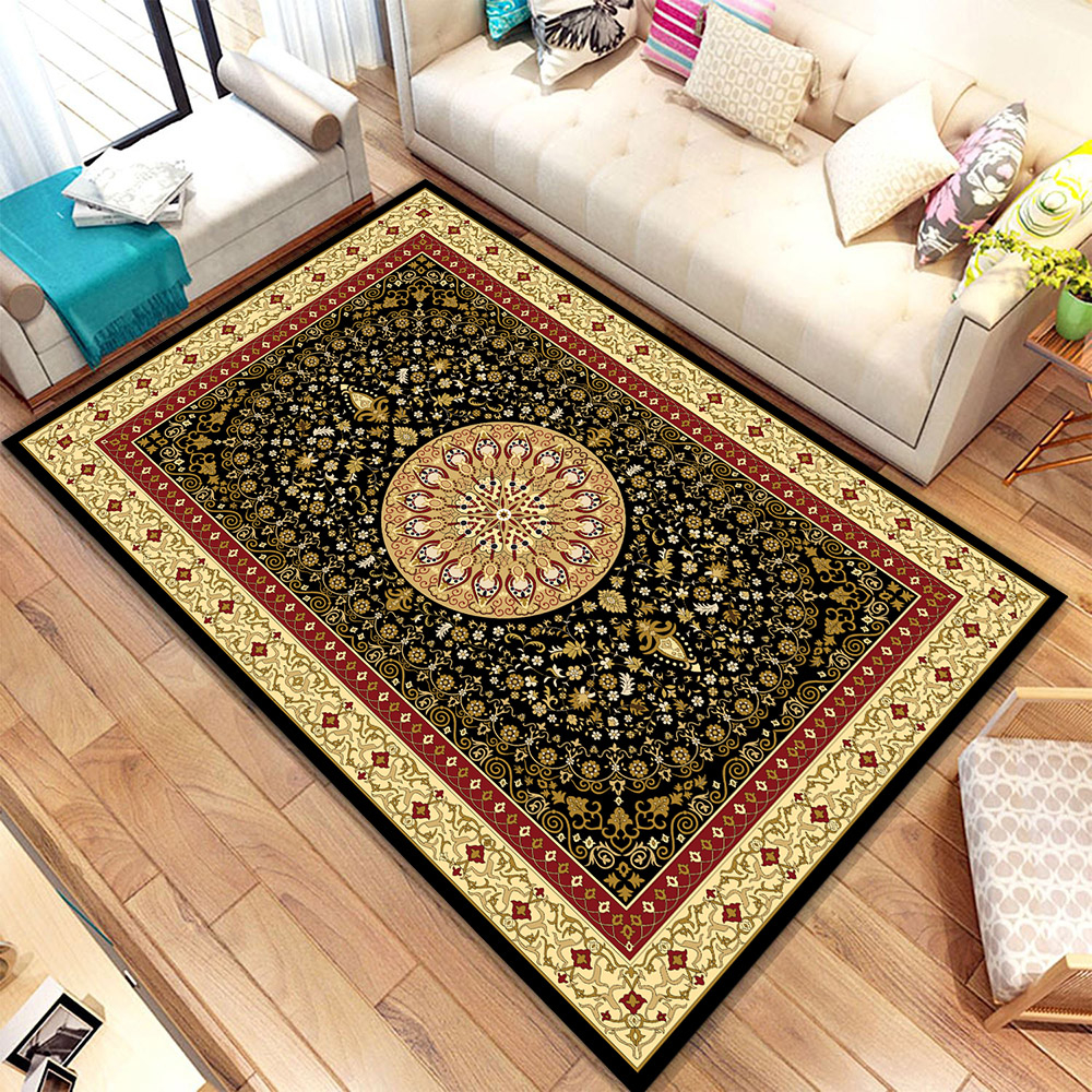 Anadolu Motif Desenli Dijital Baskılı Halı Örtüsü HRC202