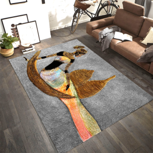 Antik Tablo Desenli Dijital Baskılı Halı - 1
