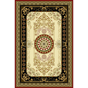 Antika Desenli Dijital Baskılı Halı - 2