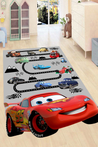 Arabalar Şimşek Mcqueen Tasarımlı Dijital Baskılı Halı - 1