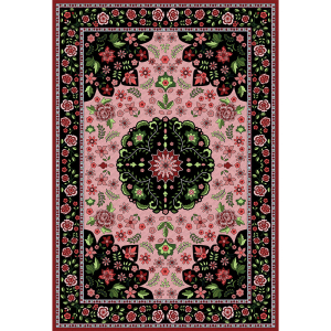 Aranjman Osmanlı Desenli Dijital Baskılı Halı - 2
