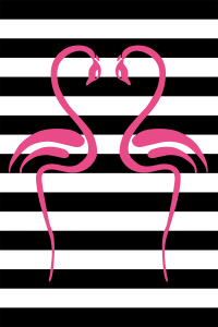 Aşık Flamingo Desenli Dijital Baskılı Halı - 2