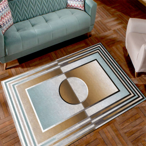 Asimetrik Desenli Dijital Baskılı Halı - 1