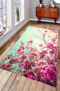 Bahar Çiçekleri Dijital Baskılı Halı - 1