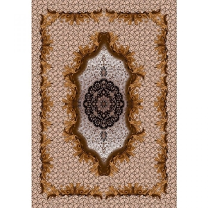 Barok Desenli Dijital Baskılı Halı - 2