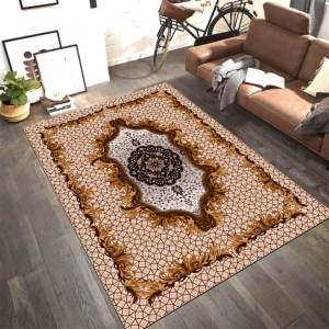 Barok Desenli Dijital Baskılı Halı - 1