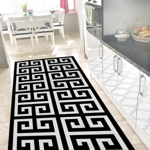 Bulmaca Puntolu Labirent Desenli Dijital Baskılı Halı - 3