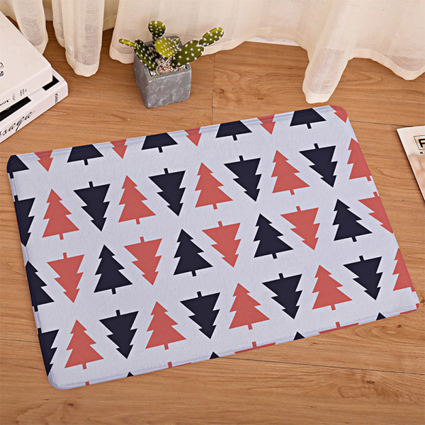 Çam Ağacı Desenli Dijital Baskılı Halı - resmiro