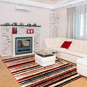 Çizgi Desenli Dijital Baskılı Halı - 1