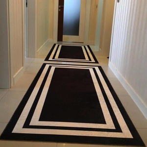 Dekoratif Kare Desenli Dijital Baskılı Halı - 1