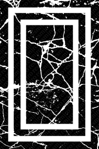 Dekoratif Siyah Mermer Tasarımlı Dijital Baskılı Halı - 2