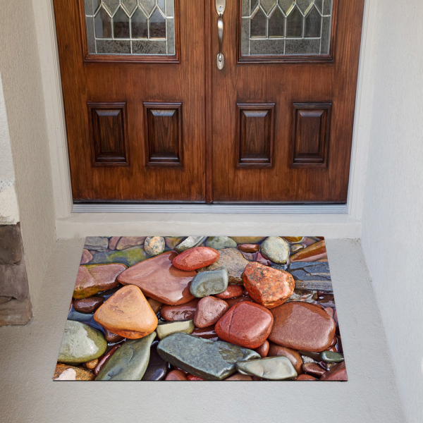 Deniz Taşı Desenli Dijital Baskılı Halı - resmiro