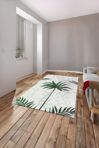 Dijital Baskılı Ağaç Desenli Makinada Yıkanabilir Salon ve Yolluk Halısı - 1