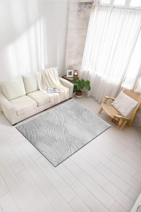 Dijital Baskılı Dalga Desenli Makinada Yıkanabilir Salon ve Yolluk Halısı - 1