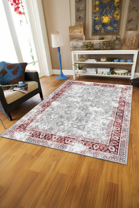 Dijital Baskılı Eskitme Desenli Makinada Yıkanabilir Salon ve Yolluk Halısı - 1