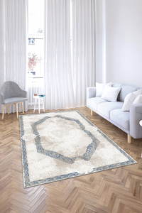 Dijital Baskılı Etching Desenli Makinada Yıkanabilir Salon ve Yolluk Halısı - 1