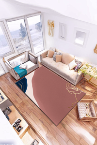 Dijital Baskılı Motif Desenli Makinada Yıkanabilir Salon ve Yolluk Halısı - 1