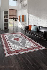 Dijital Baskılı Vektörel Desenli Makinada Yıkanabilir Salon ve Yolluk Halısı - 1