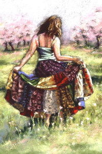 Doğa Ve Dans Dijital Baskılı Halı - 2