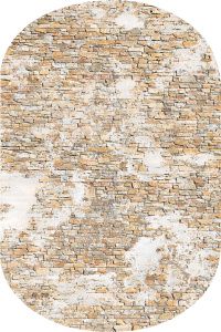 Duvar Tugla Desenli 2'li Banyo Paspası (50x60 cm - 60x100 cm) - Thumbnail