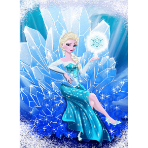 Elsa Desenli Dijital Baskılı Halı - 2