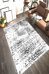 Eskitme Efektli Boya Sıçramaları Dijital Baskılı Halı Örtüsü HRC1930 - 1