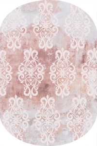 Eskitme Motif Desenli 2'li Banyo Paspası (50x60 cm - 60x100 cm) - 2