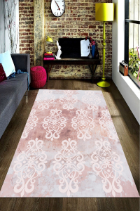 Eskitme Motif Desenli Dijital Baskılı Halı - 1