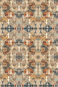 Etnik Ve Geometrik Desenler Dijital Baskılı Halı Örtüsü HRC1880 - 2