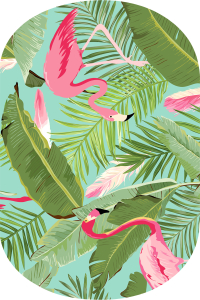 Flamingo Desenli 2'li Banyo Paspası (50x60 cm - 60x100 cm) - 2