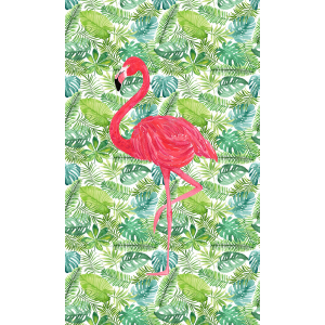 Flamingo Desenli Dijital Baskılı Halı - 2