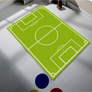 Futbol Sahası Desenli Dijital Baskılı Halı - 3