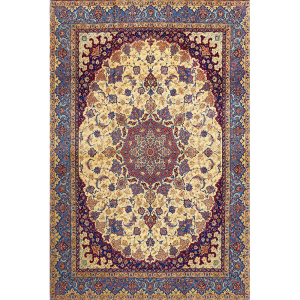 Geometrik Çini Desenli Dijital Baskılı Halı - 2