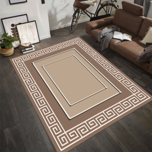 Geometrik Dikdörtgen Desenli Dijital Baskılı Halı - 3
