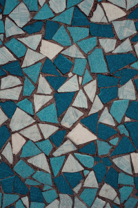 Geometrik Kadife Taşlar Ve Modern Renlkler Dijital Baskılı Halı - 2
