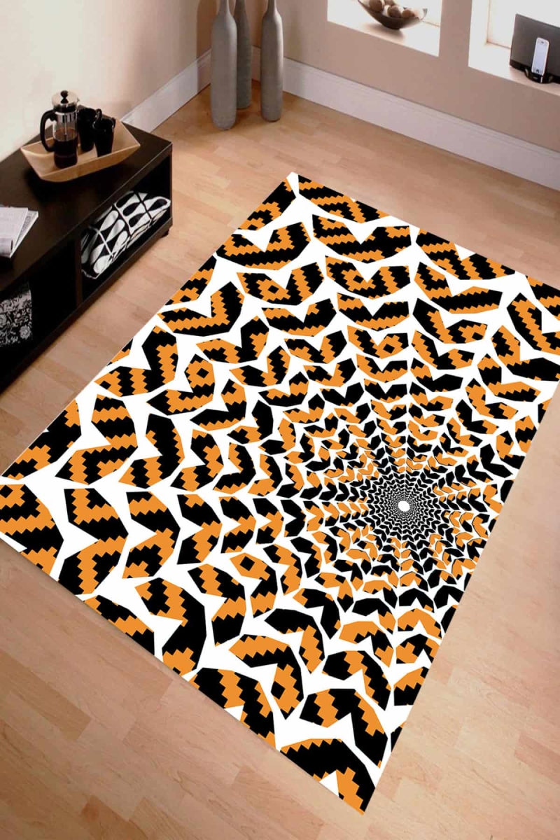 Geometrik Kaplan Dokuları Dijital Baskılı Halı