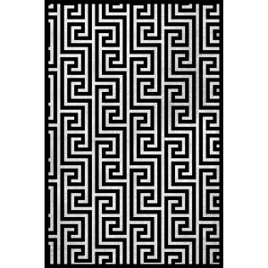 Geometrik Labirent Desenli Dijital Baskılı Halı - 2