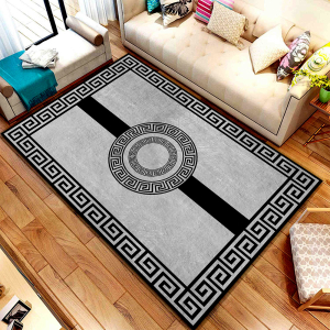 Geometrik Mühür Desenli Dijital Baskılı Halı - 3
