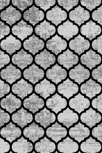 Geometrik Oval Desenli Dijital Baskılı Halı - 2