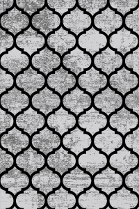 Geometrik Oval Desenli Dijital Baskılı Halı Örtüsü HRC1501 - 2