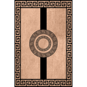 Geometrik Renkli Mühür Desenli Dijital Baskı Halı - 2