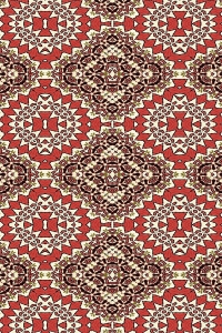 Geometrik Retro Renkler Halı Deseni Dijital Baskılı Halı - 2