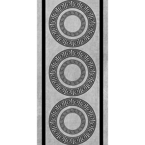Geometrik Üçlü Mühür Desenli Dijital Baskılı Halı - 2