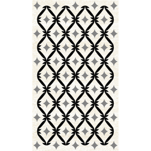 Geometrik Yıldız Desenli Dijital Baskılı Halı - 2