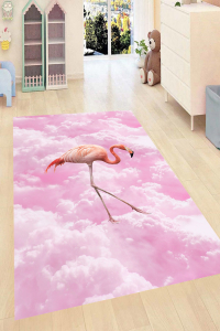 Hayal Flamingo Dijital Baskılı Halı - Thumbnail