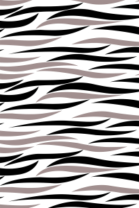 İki Renkli Zebra Tasarımlı Dijital Baskılı Halı - 2